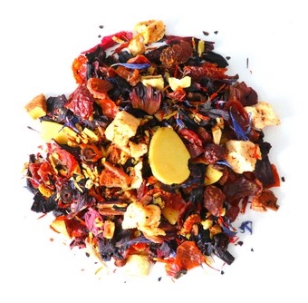 Sypana herbata owocowa MAGICZNA NOC hibiskus dzika róża 150g