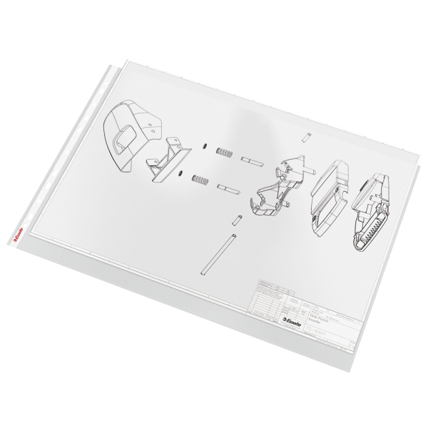 Koszulka foliowa na dokumenty A3 esselte groszkowa pozioma 10 sztuk 47182
