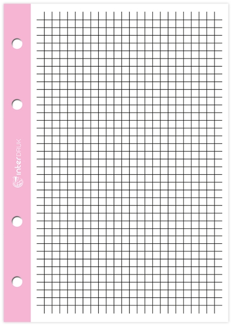 Wkład do segregator A4 biały kolorowy margines Interdruk