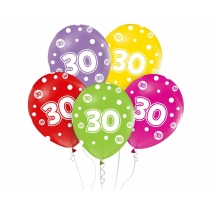 godan balony liczba 30 urodziny 5 szt.