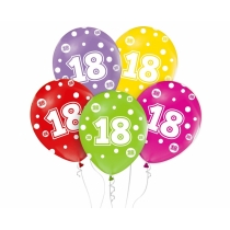 godan balony liczba 18 urodziny 5 szt.