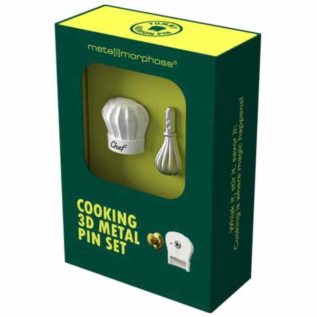 Zestaw przypinek 3D Czapka Kucharska i Trzepaczka dla Szefa Kuchni MTM