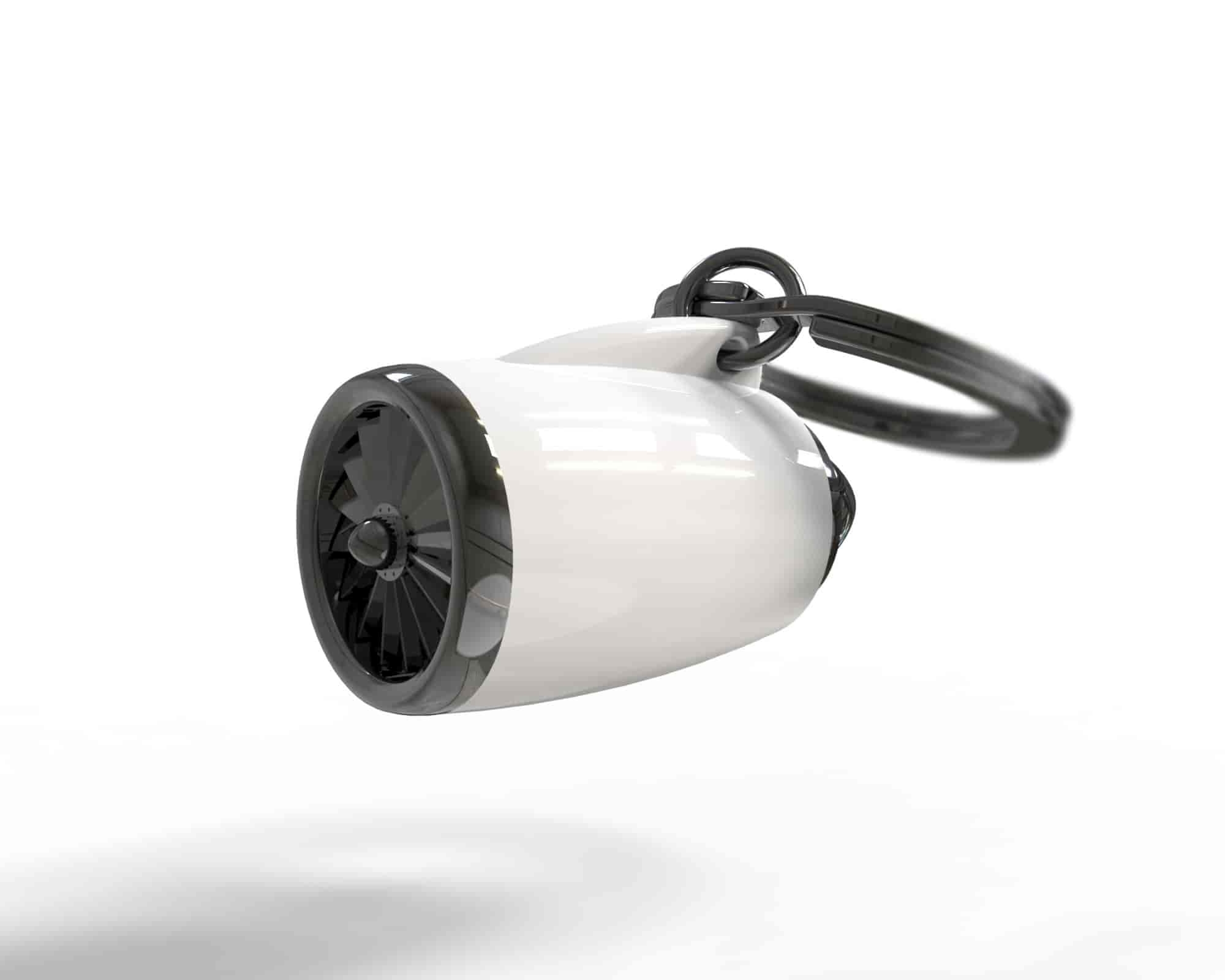 Brelok do kluczy silnik odrzutowy 3D – prezent dla fana lotnictwa