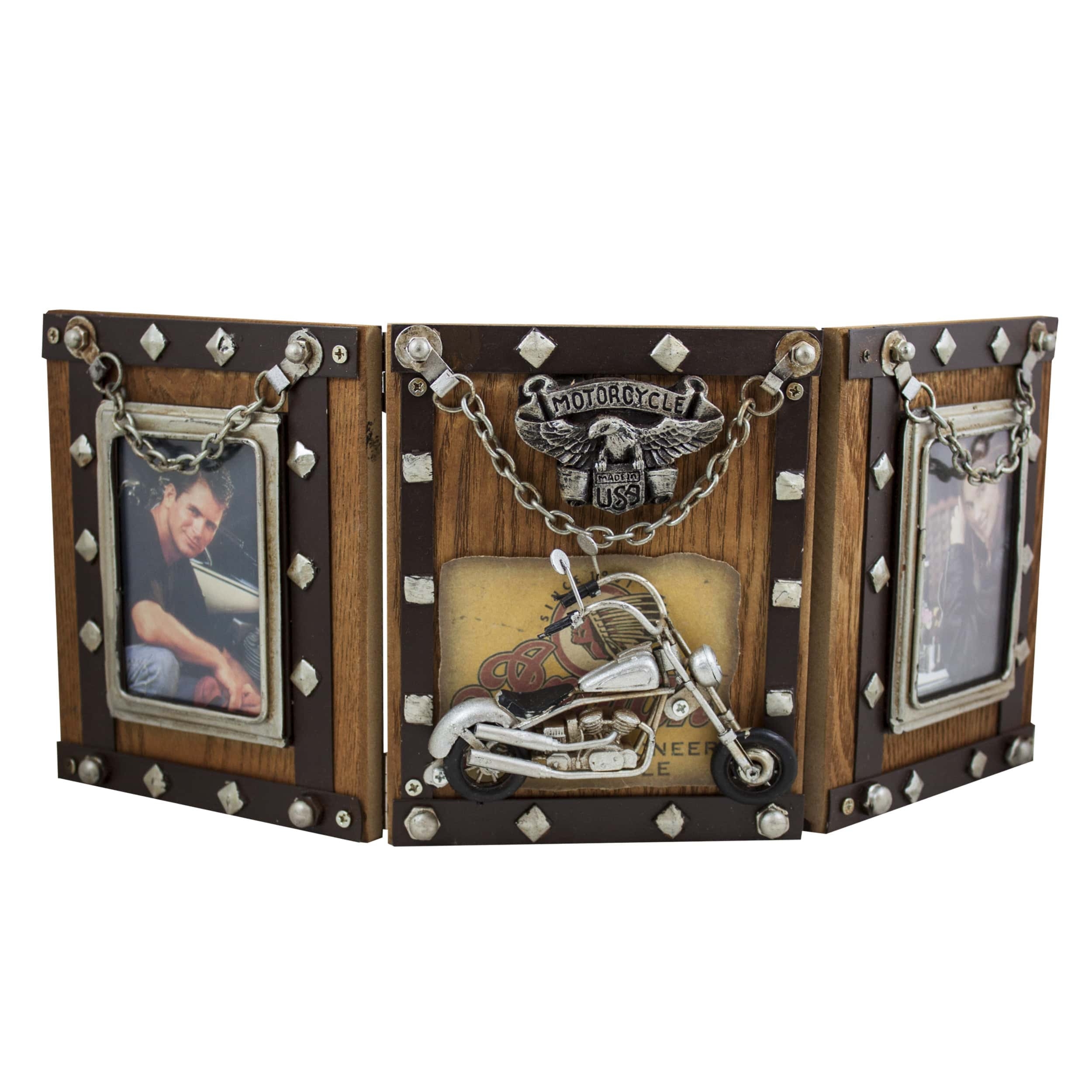 Ramka na dwie fotografie dla motocyklisty