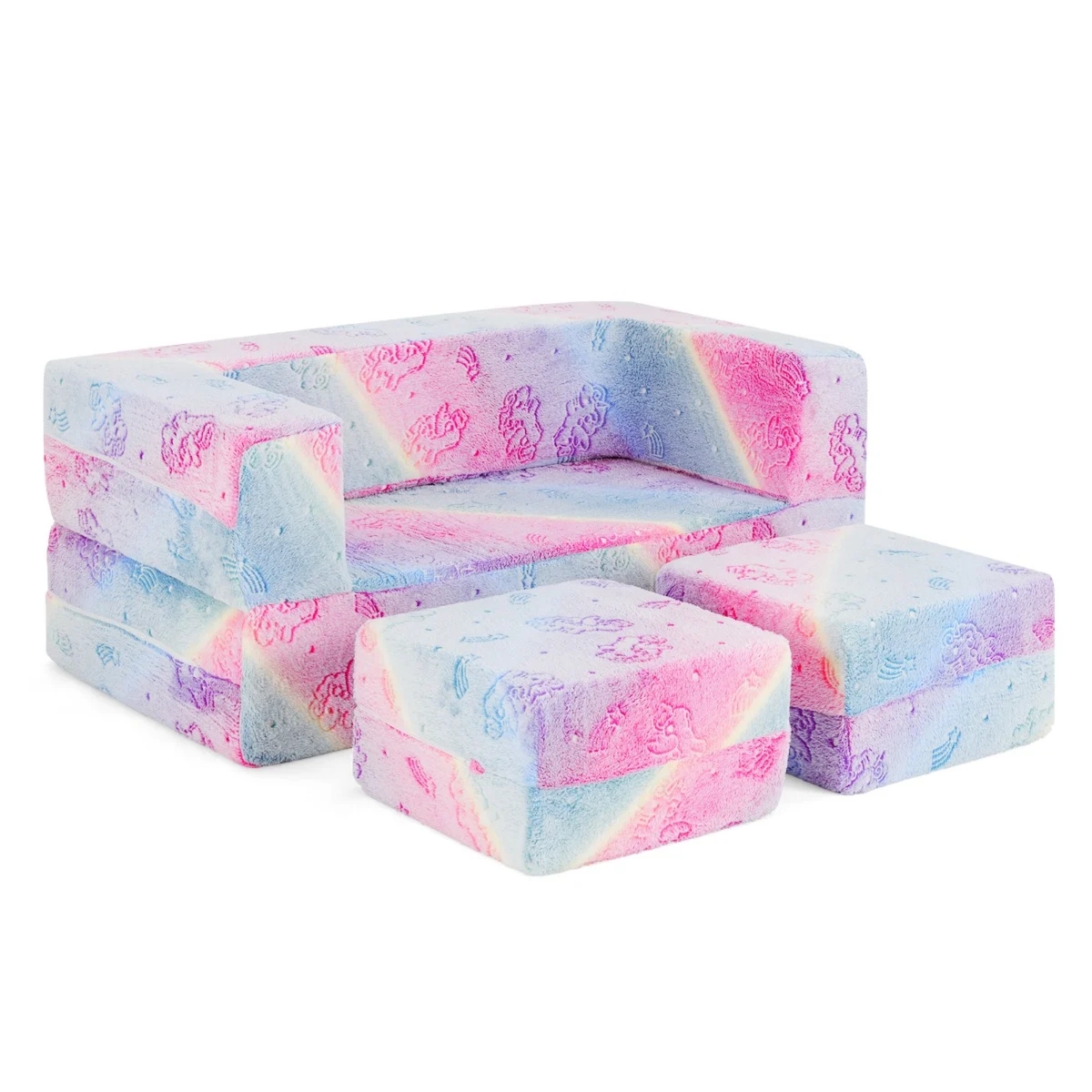 Modułowa sofa dla dzieci fluorescencyjna Costway