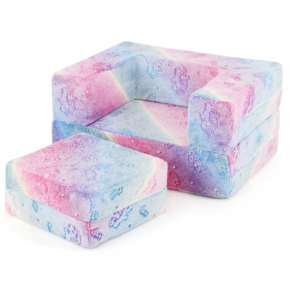 Modułowa sofa dla dzieci fluorescencyjna Costway