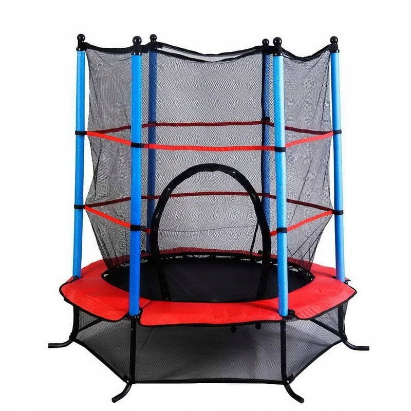 Trampolina dla dzieci z siatk i klap 140 cm