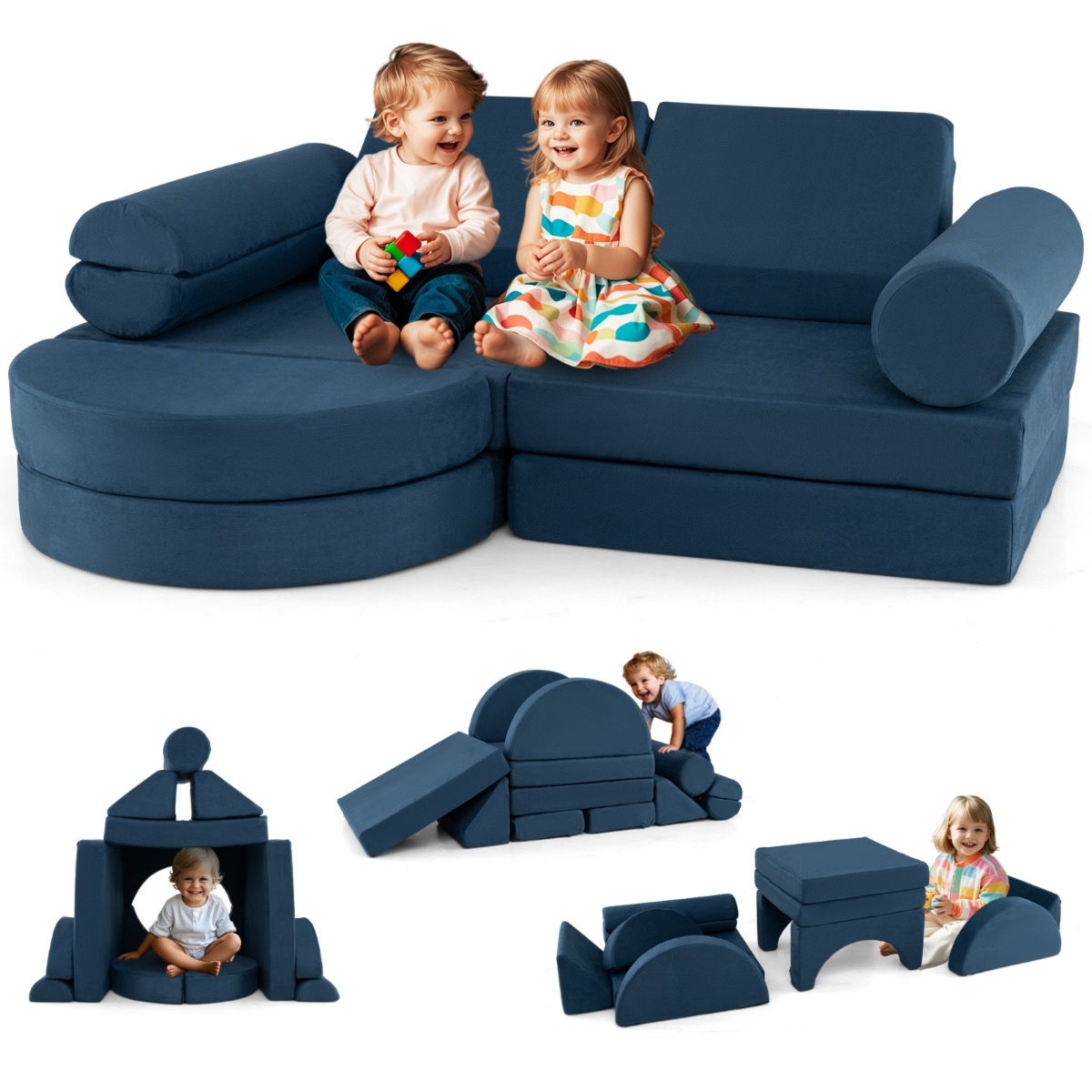 Modułowa sofa klocki piankowe dla dzieci Costway