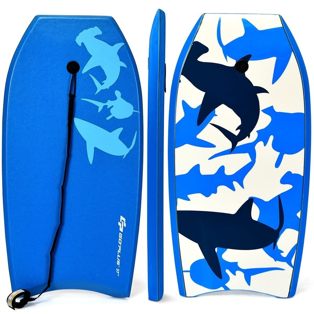 Bodyboard Paddle Board z paskiem zabezpieczajcym 94 x 47 x 5,5 cm