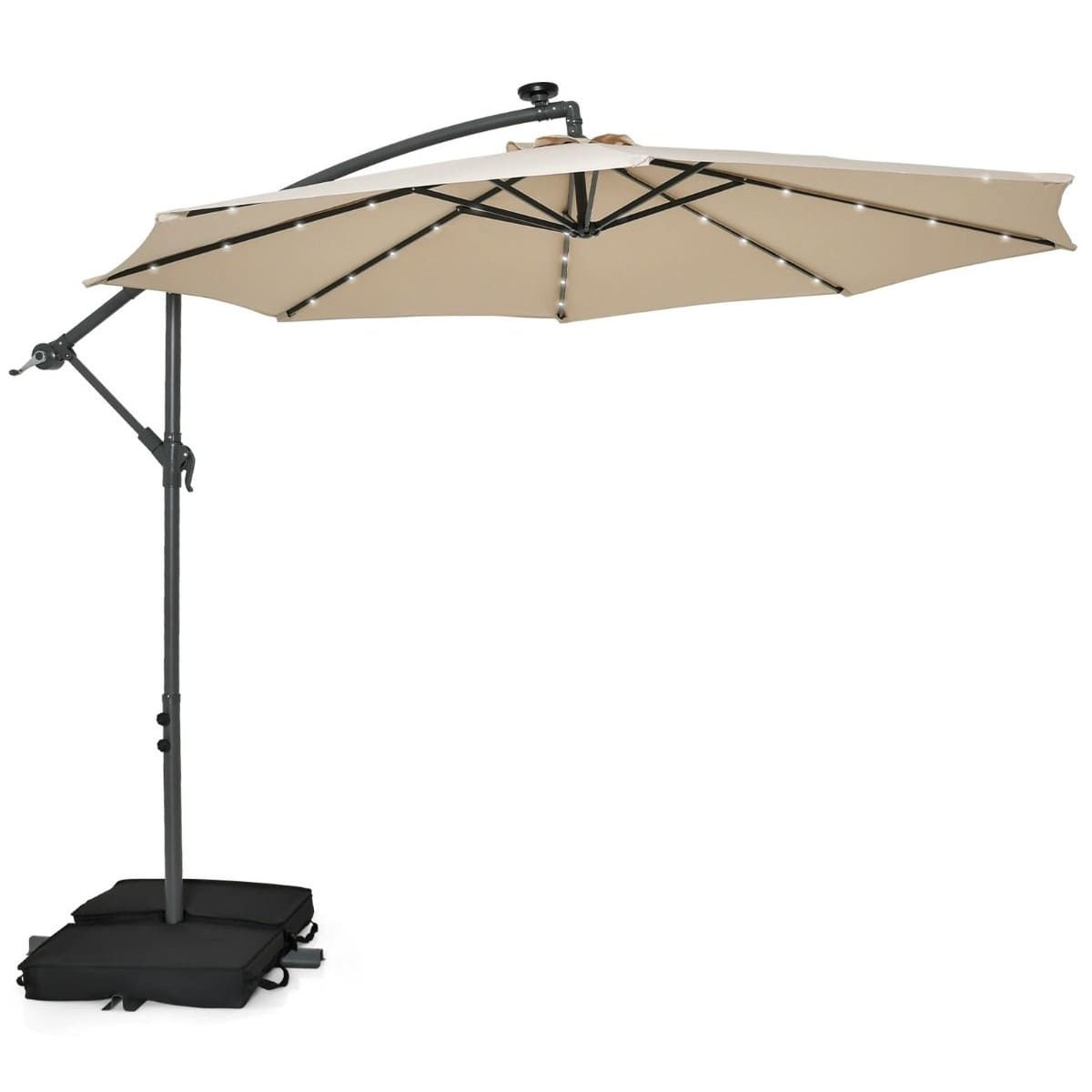 Parasol ogrodowy z owietleniem LED