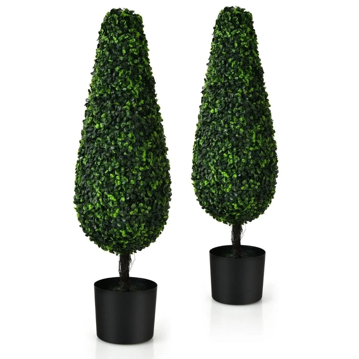 Sztuczne roliny topiary - zestaw 2 drzewek z doniczkami