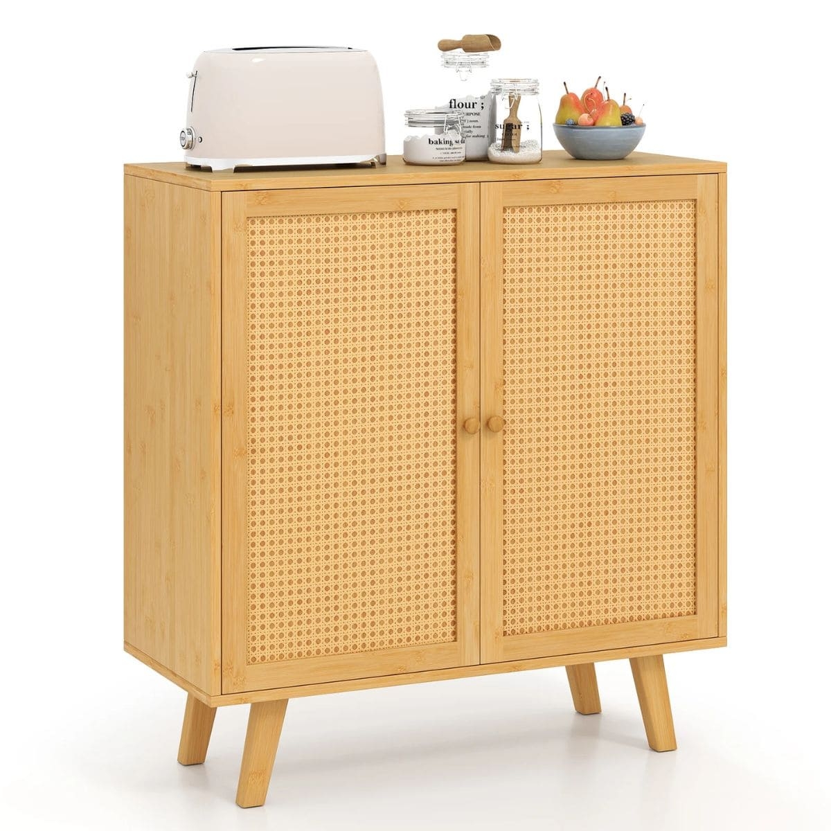 Komoda kredens w stylu boho Costway