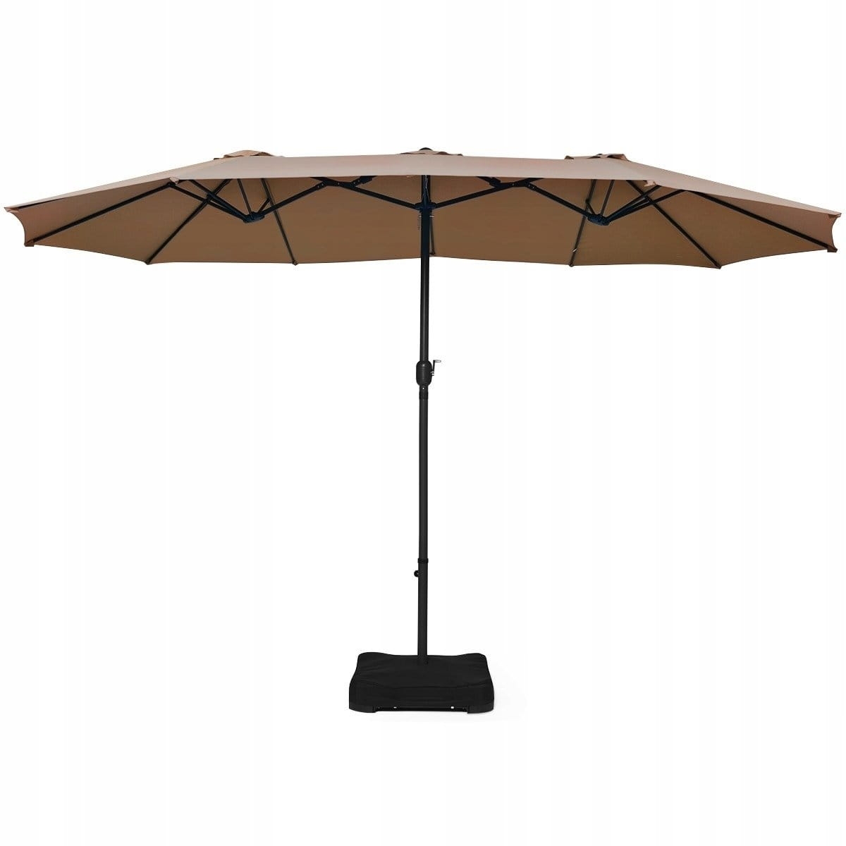 Podwjny parasol ogrodowy na taras z podstaw 460 cm