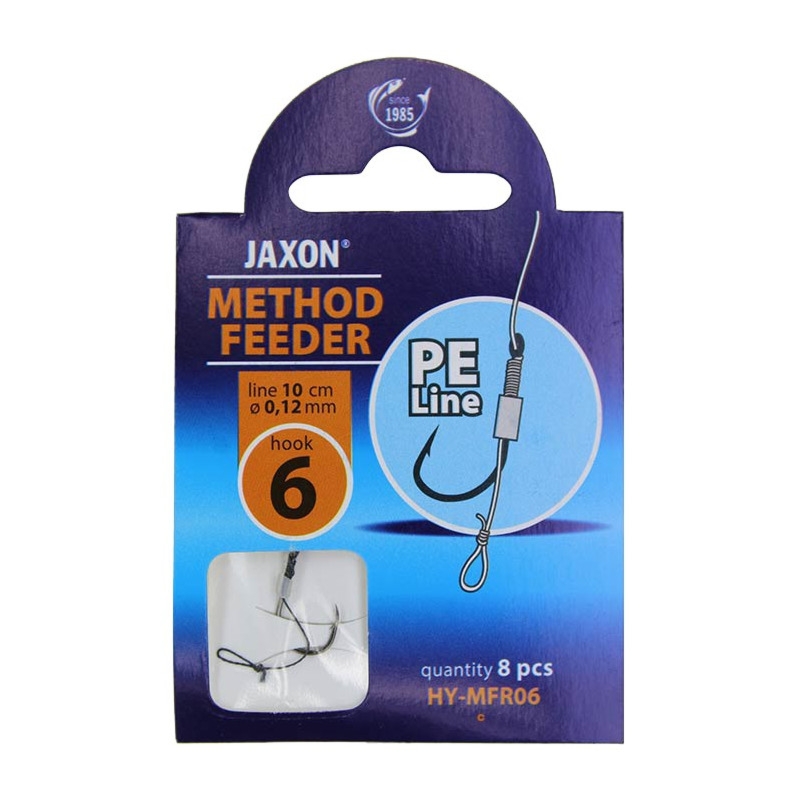Haczyk Wiązany Jaxon METHOD FEEDER NA PLECIONCE HY-MFR08