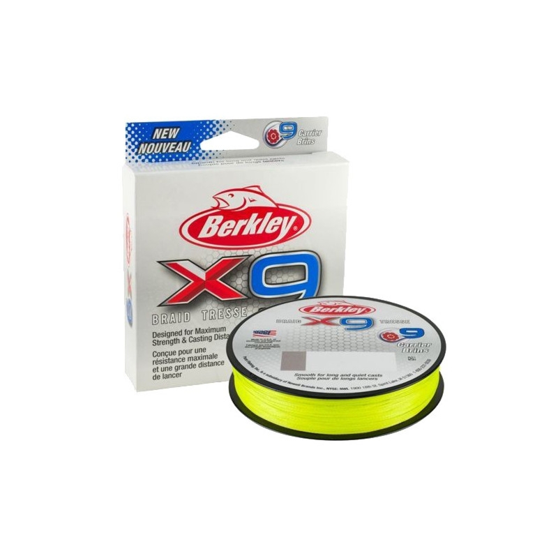 Plecionka Berkley X9 BRAID 0.12MM 12.1KG 150M FLUORO ZIELONA 1486848