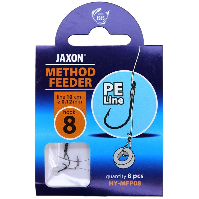 Haczyk Wiązany Jaxon METHOD FEEDER NA PLECIONCE HY-MFP10