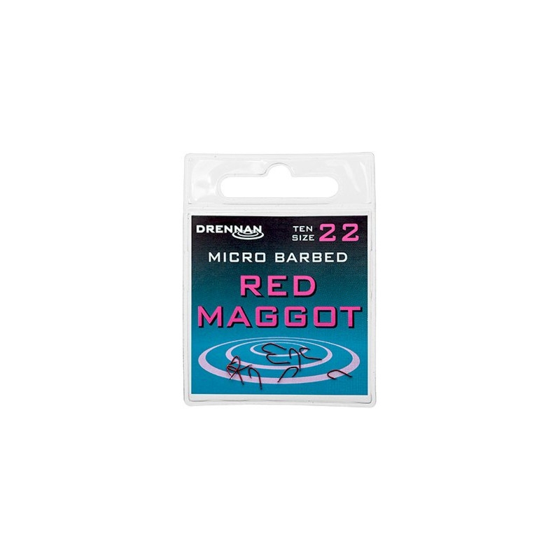 Haczyk Drennan Red MAGGOT MICRO BARBED NR.20 HSRMGM020