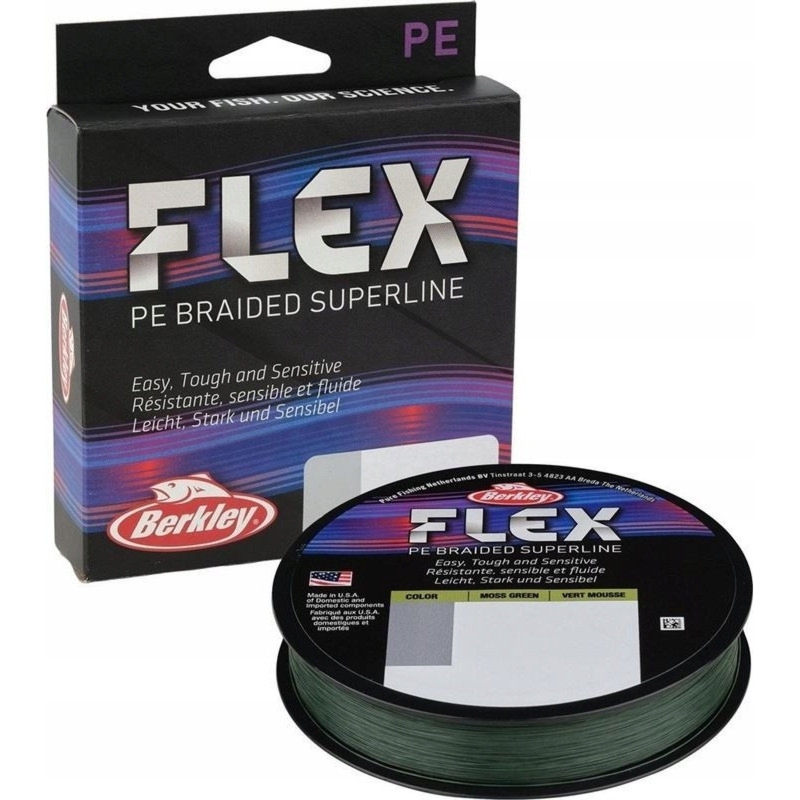 Berkley FLEX Berkley Flex Braid 0.12mm 135m moss green