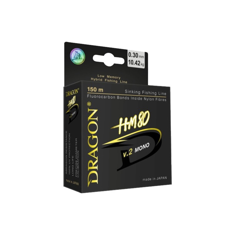 ŻYŁKA DRAGON HM80 V.2 MONO 0.182MM 4.41KG 150M JASNOZIELONA PDF-30-00-118