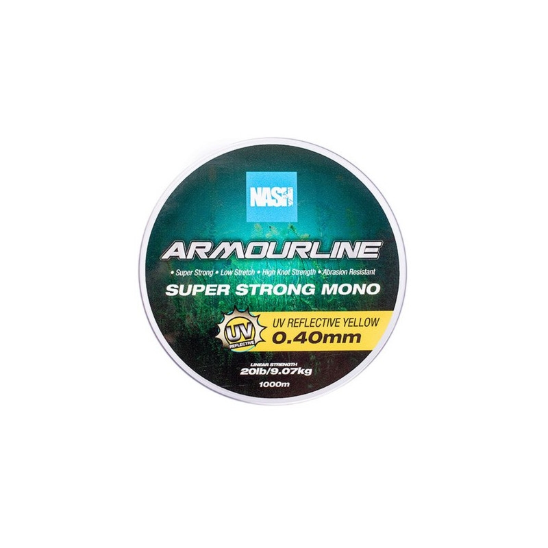 Nash Armourline Mono UV Yellow 20lb 0.40mm 1000m