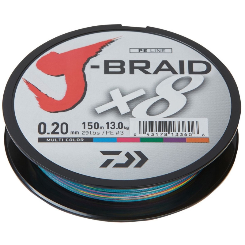 Plecionka Daiwa J-Braid X8 0.13mm-150m multi.c