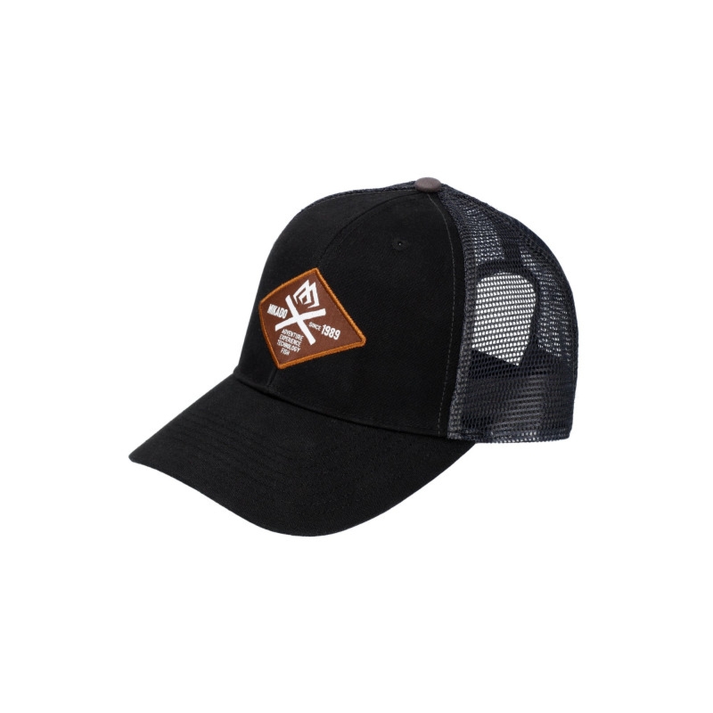 Mikado Czapka Z DASZKIEM - TRUCKER - ADVENTURE - CZARNA