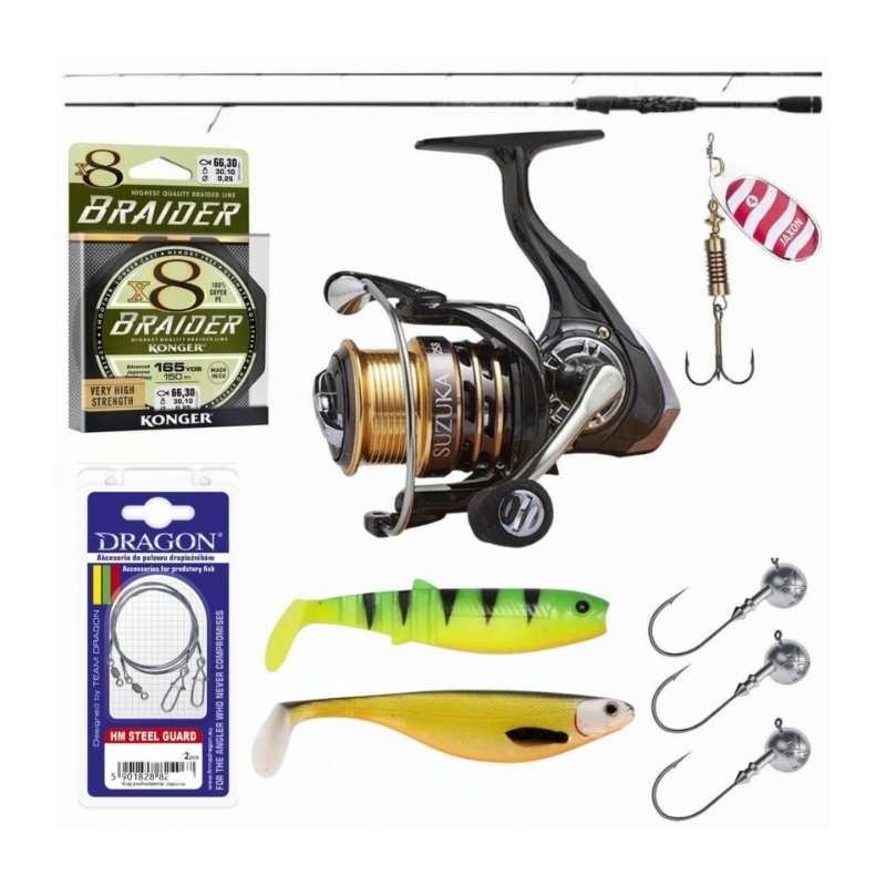 Zestaw spinningowy NA SZCZUPAKA ACTIVE- dla aktywnych wędkarzy