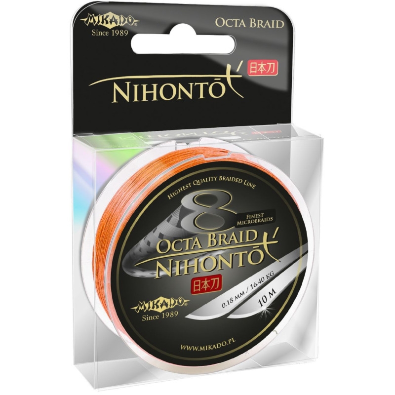 Plecionka Mikado Nihonto OCTA BRAID ORANGE 300M 0.45MM