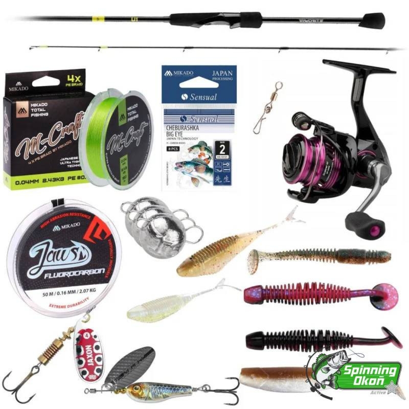 Zestaw spinningowy NA OKONIA nr.2 ACTIVE - dla aktywnych wędkarzy