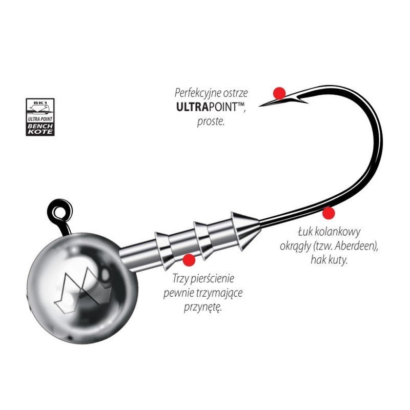 GŁÓWKA JIGOWA MUSTAD BIG GAME NR.5/0 25G 3SZT 790-250-050