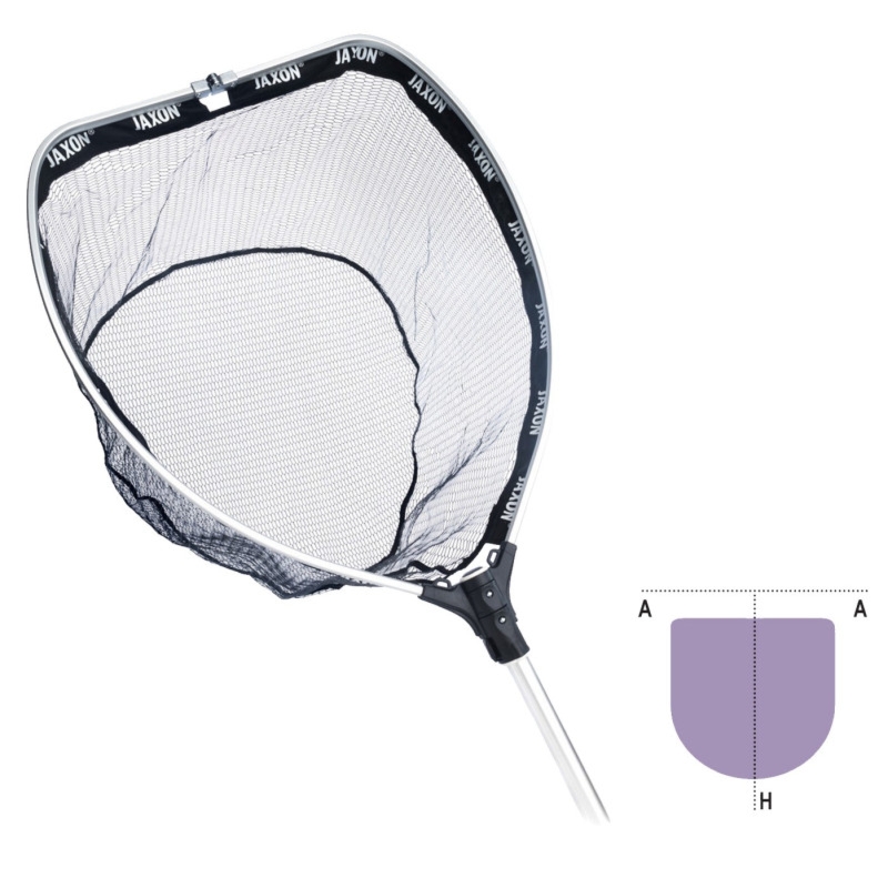 Podbierak Jaxon Spinning SKŁADANY GUMOWANA SIATKA 240CM PL-AB240X