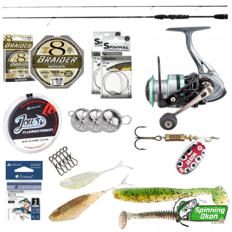 Zestaw spinningowy NO OKONIA START - dla początkujących