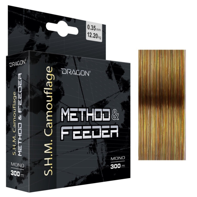 Żyłka DRAGON S.H.M. Camouflage Method&Feeder 0.28mm 8.45kg 300m
