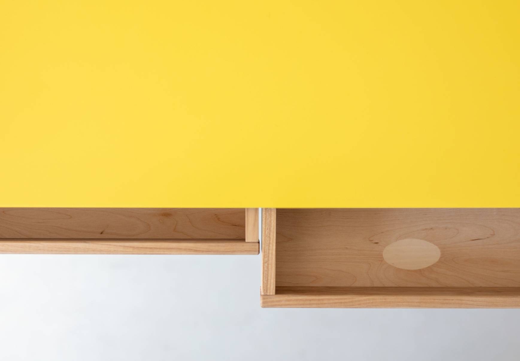 Jesionowe Biurko Narożne LUKA 135cm x 85cm Wapień LEWE