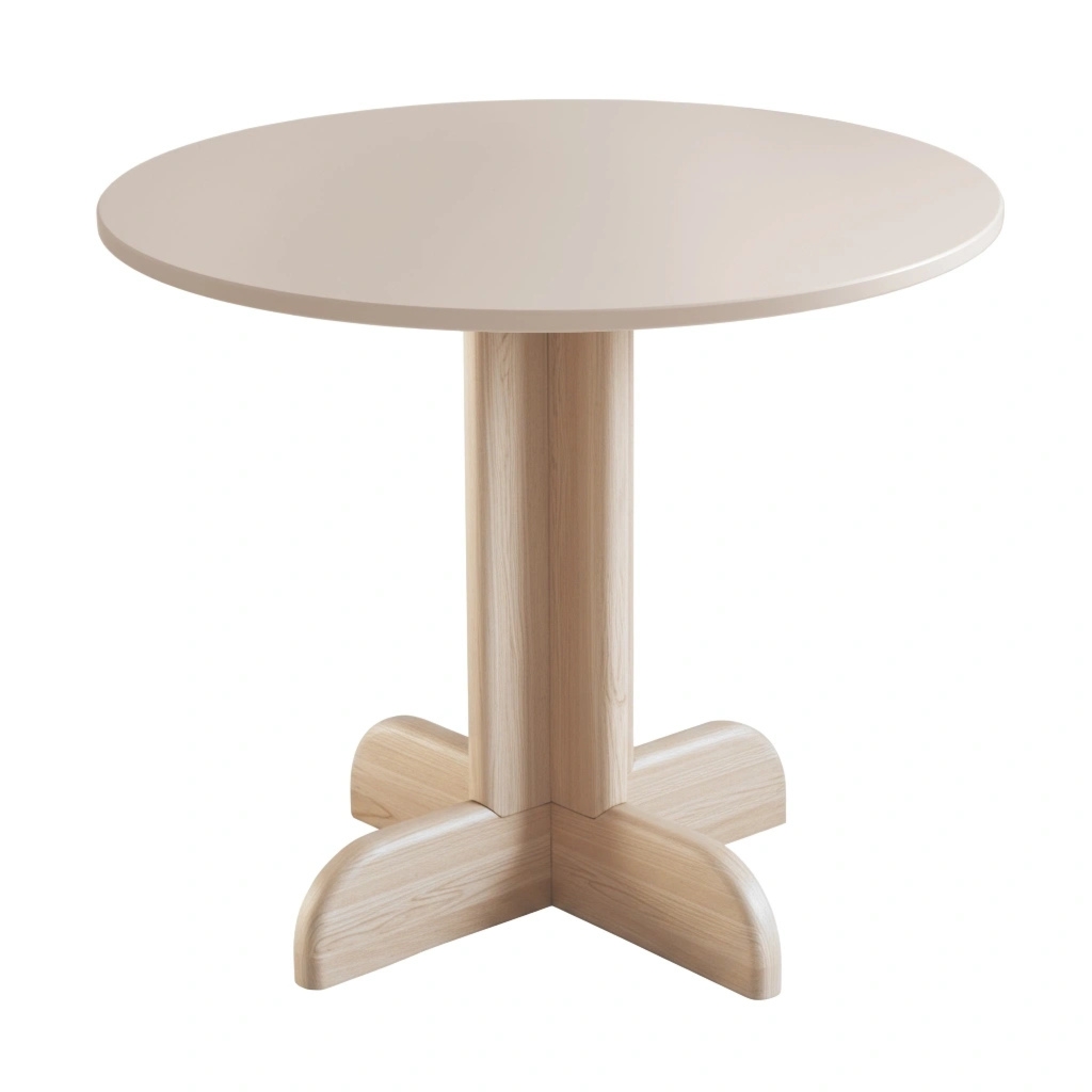 Mały okrągły stolik 80cm Dega Kawa z Mlekiem Jesion