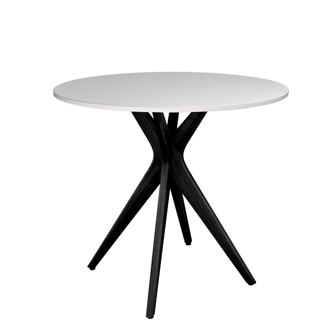 Okrągły Stół Jadalniany JUBI śr. 70cm Jasnoszary | Nogi Czarne