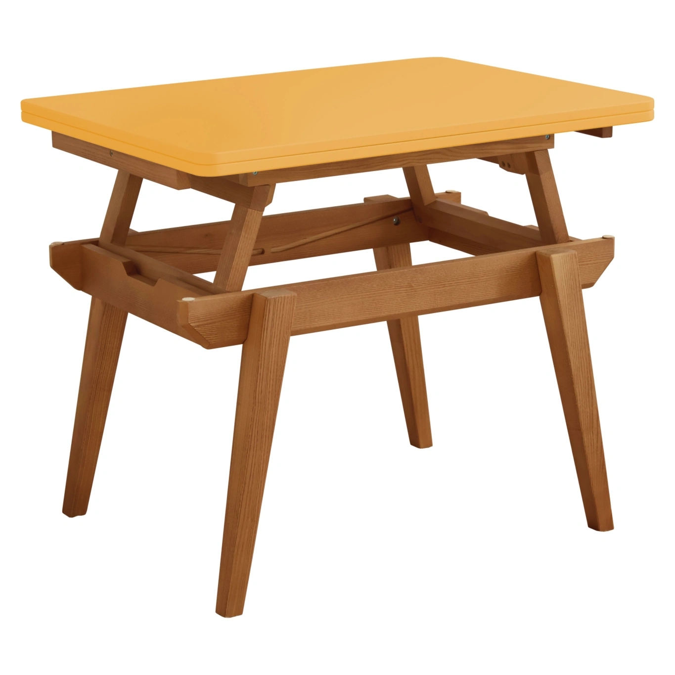 Stolik kawowy z podnoszonym blatem Envelope 90x65cm Ciemna Cytryna Dąb