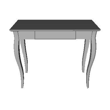Biurko LILLO 85x40cm Białe Nogi / Ciemnoszare
