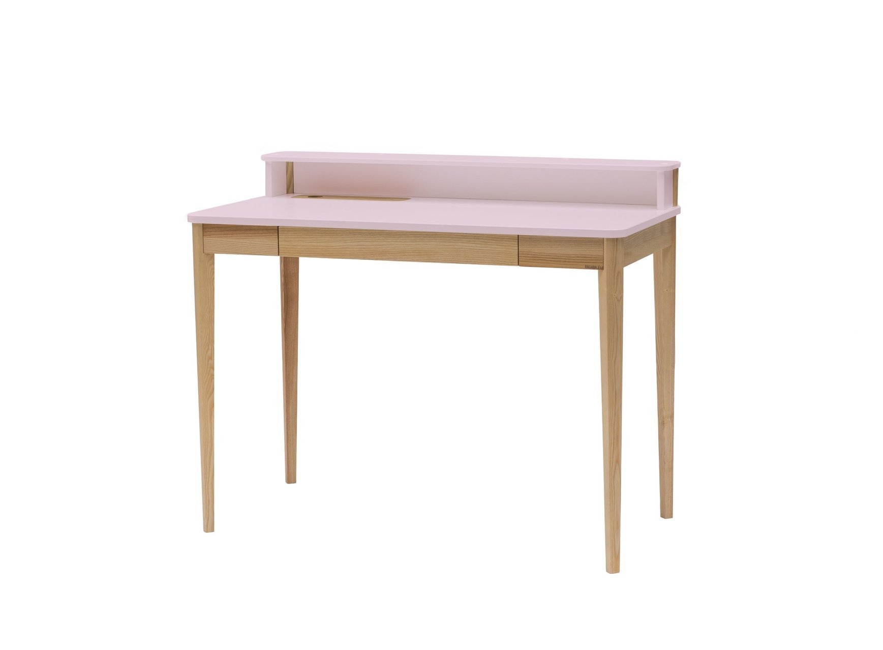 Biurko ASHME Jesionowe 110x56x75cm - Różowe