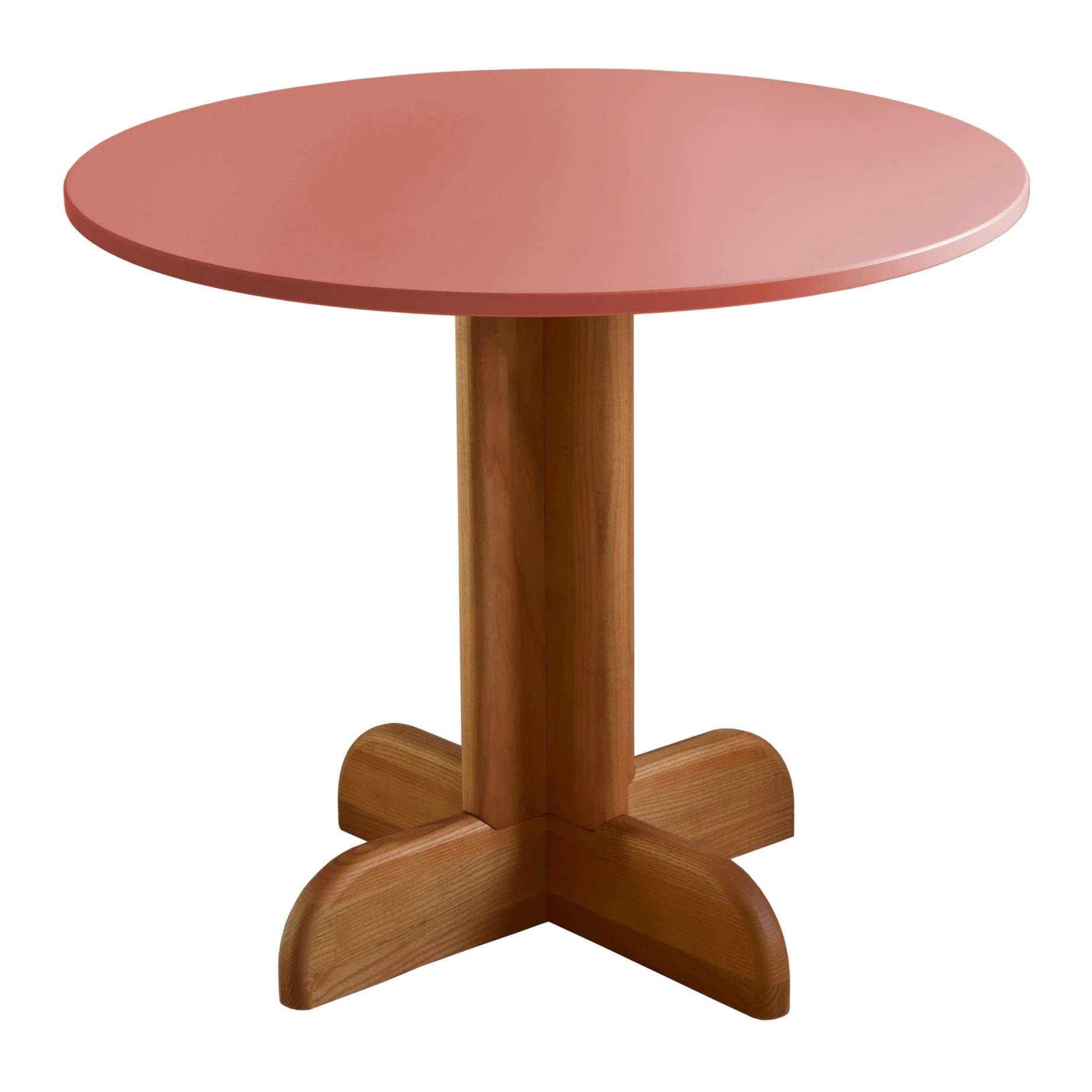 Mały okrągły stolik 80cm Dega Ciemny Koral Dąb