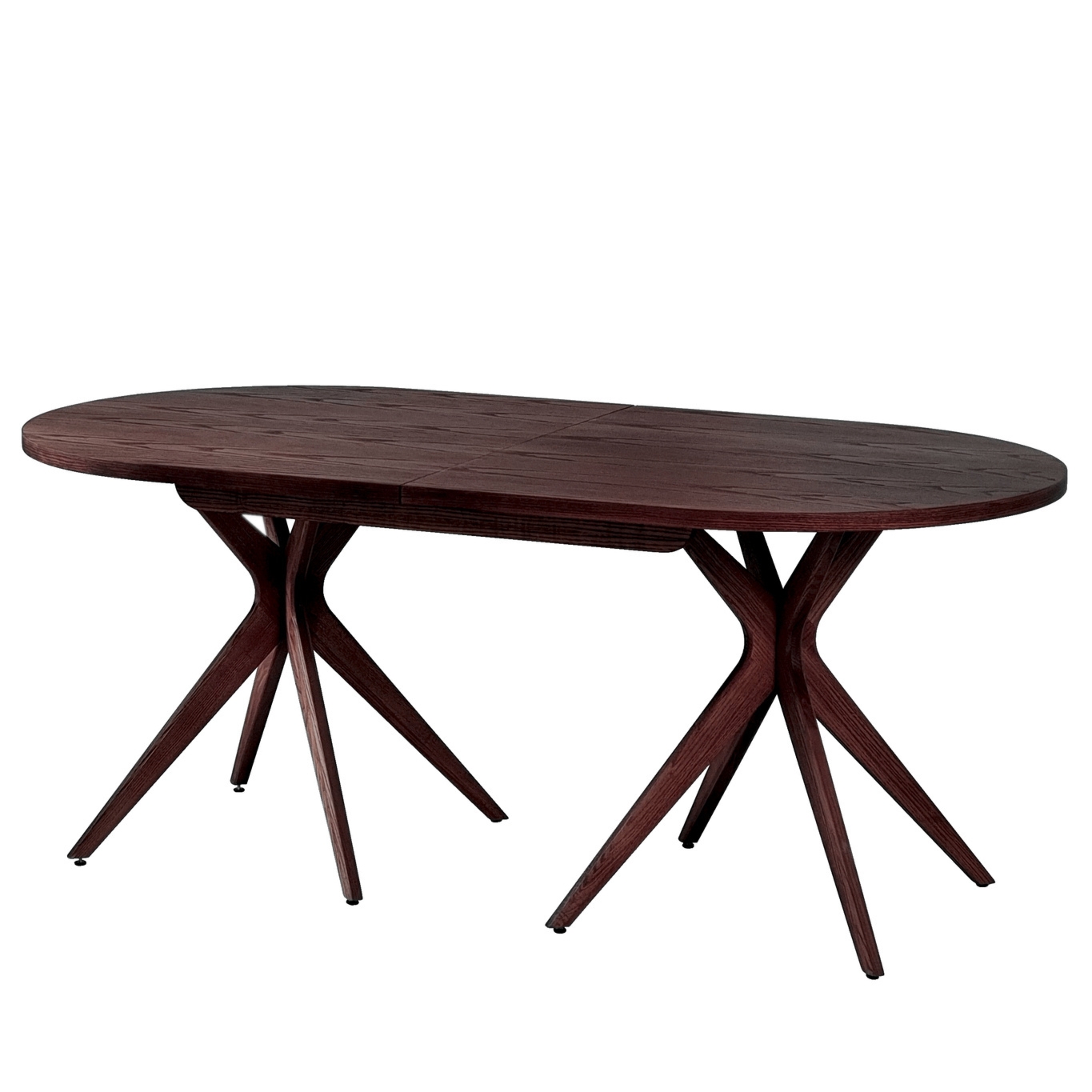 Owalny Stół do Jadalni z Dostawką JUUBI 180x90cm - różne wybarwienia drewna