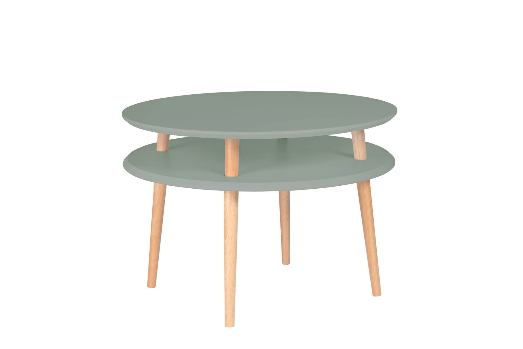 Stolik Kawowy UFO śr. 70cm wys. 45cm Szałwiowy