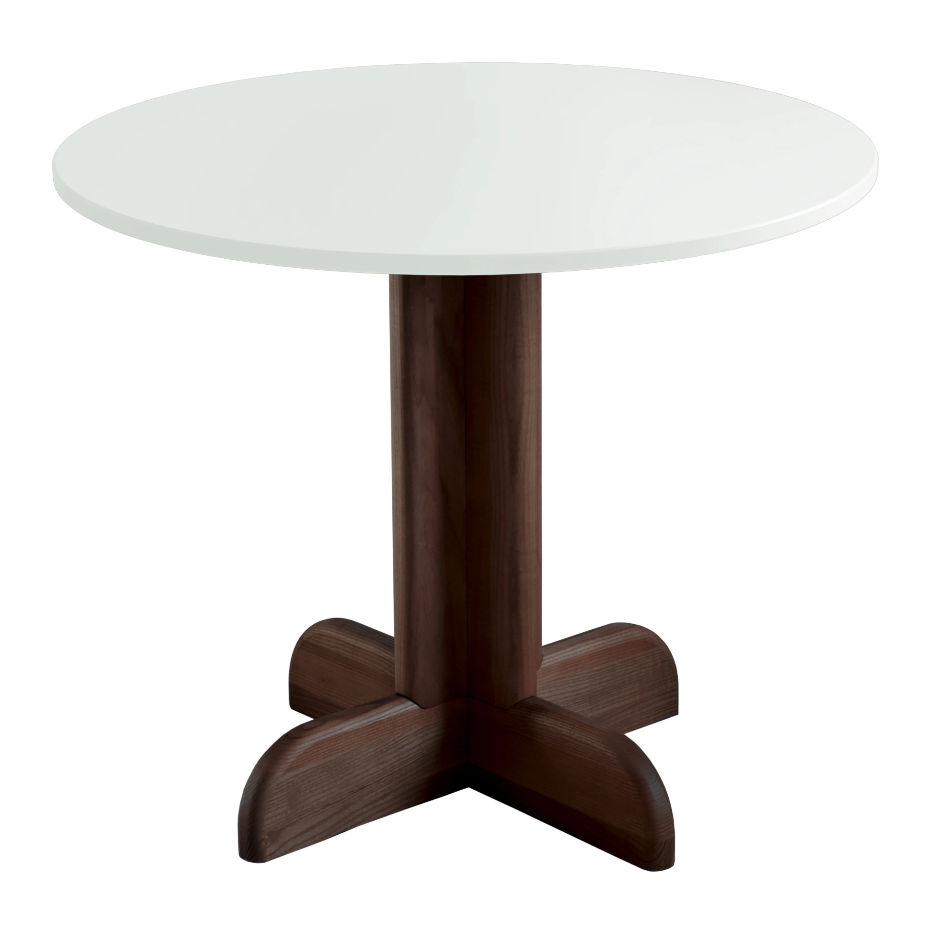 Mały okrągły stolik 80cm Dega Ulotny Miętowy Orzech