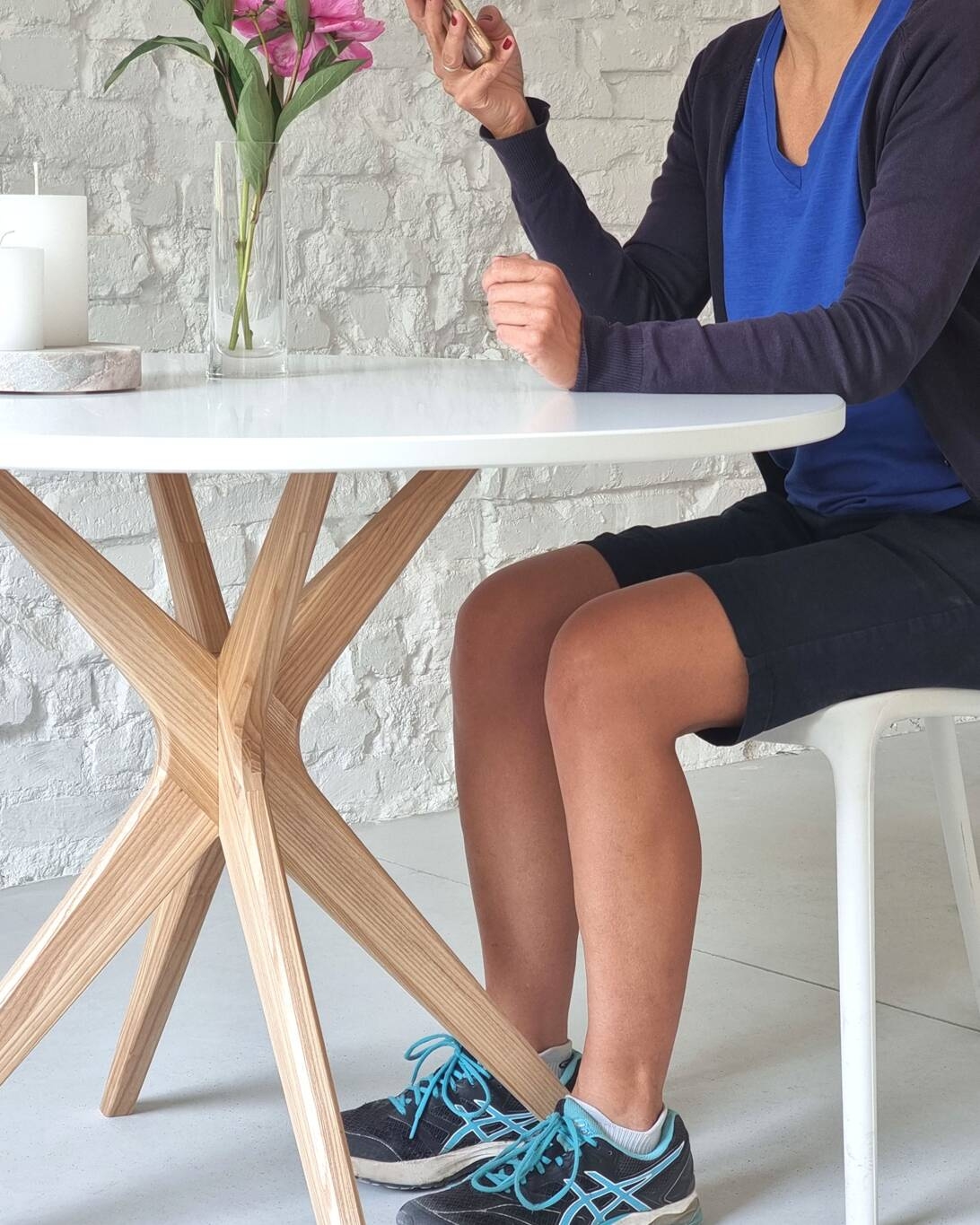 Okrągły Stół Jadalniany JUBI BOLD śr. 110cm Dąb Wapień