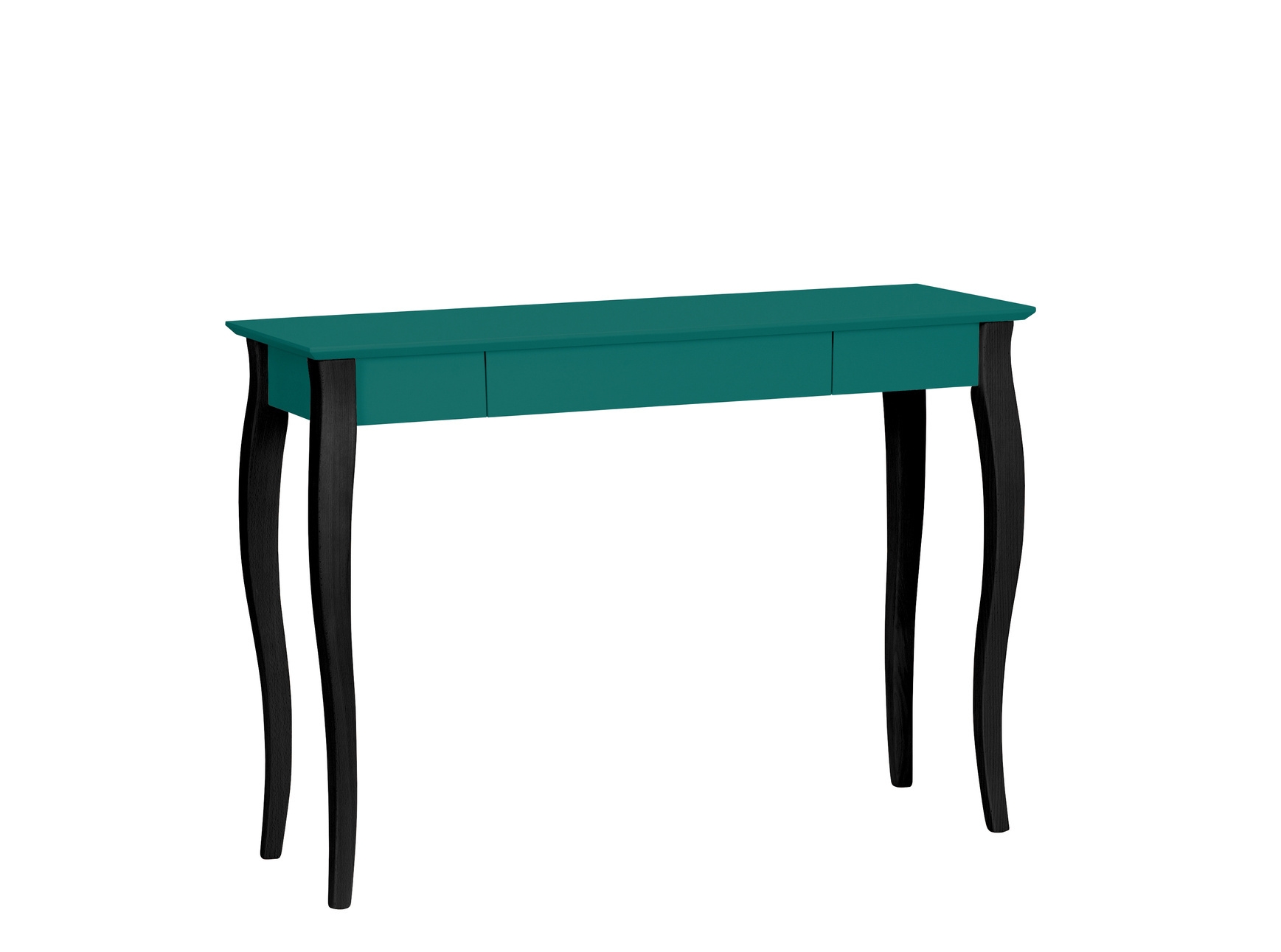 Biurko LILLO 105x40cm Czarne Nogi / Zielony Butelkowy