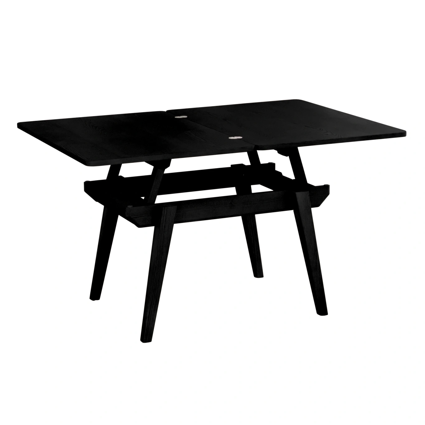 Stolik kawowy z podnoszonym blatem Envelope 90x65cm czarny jesion