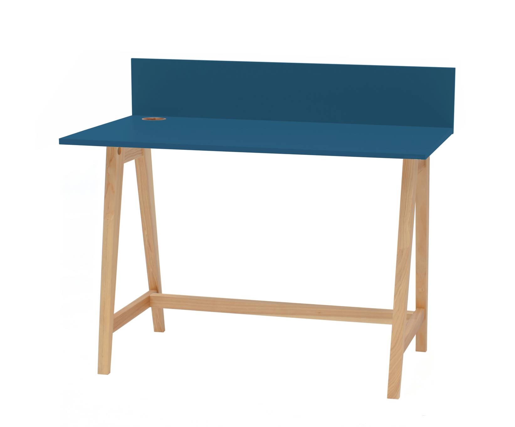 Biurko Jesionowe LUKA 110x50cm / Petrol Blue
