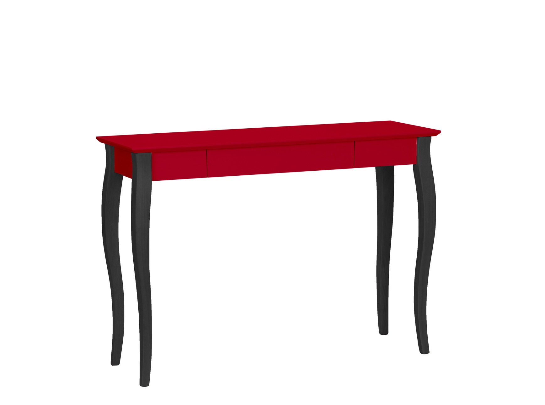 Biurko LILLO 105x40cm Czarne Nogi / Czerwone