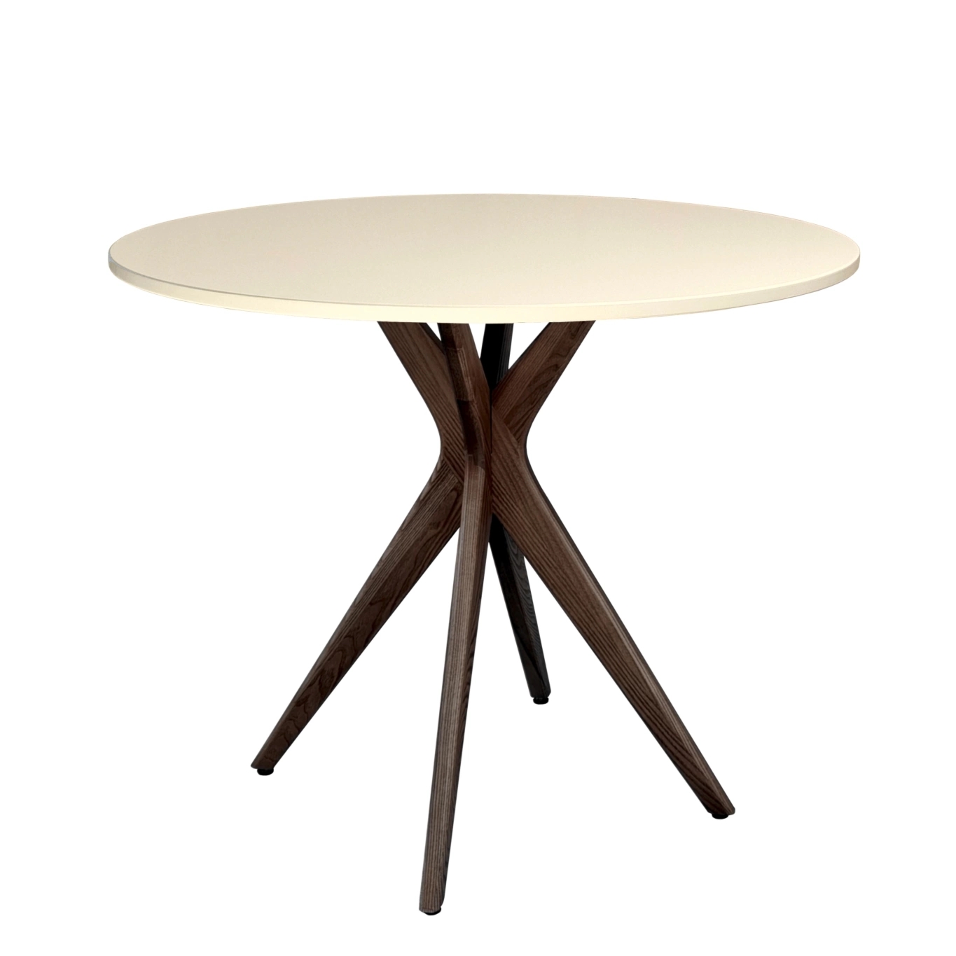 Okrągły Stół Jadalniany JUBI śr. 80cm Wapień | Nogi Orzech