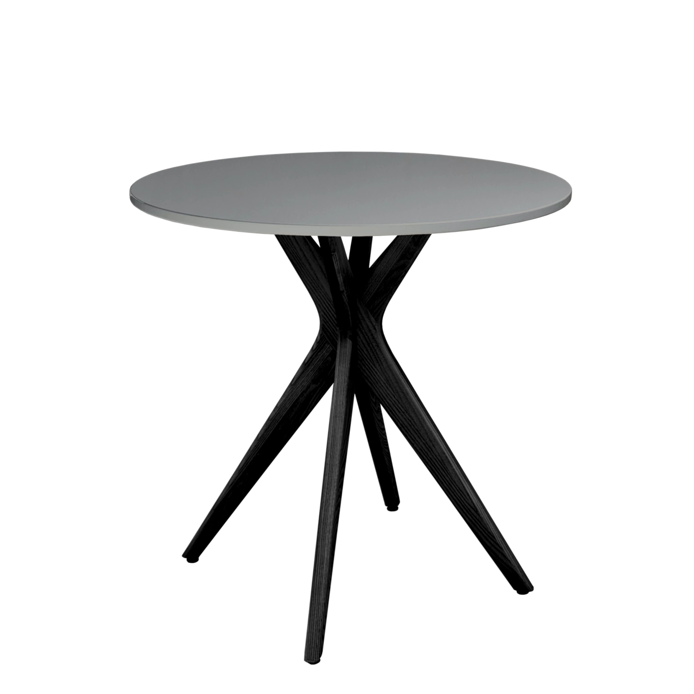 Okrągły Stół Jadalniany JUBI śr. 60cm Ciemnoszary | Nogi Czarne